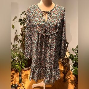 NWT   J.Crew ditsy floral knee length dress size small Cute!